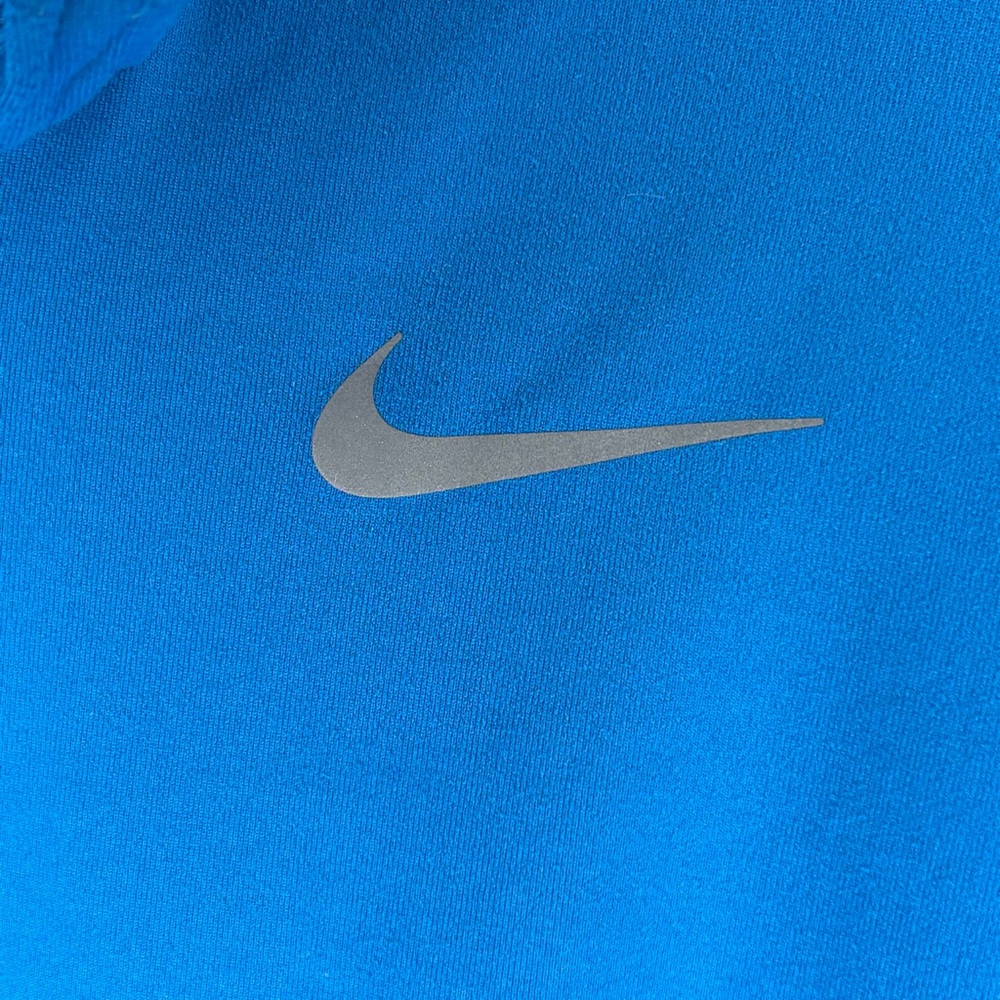 Nike Dri-Fit Quarter Zip Blue Long Sleeve Running Jacket Size XL - Picture 4 of 10